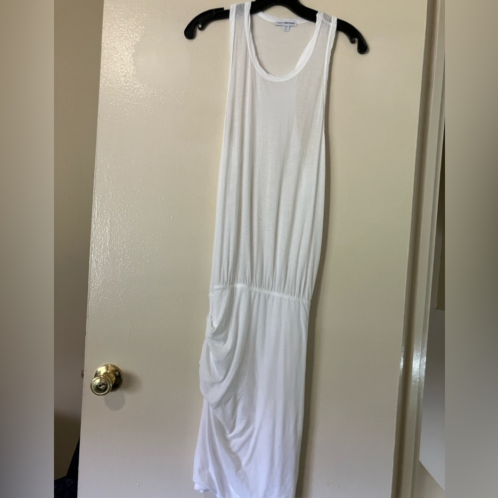 James Perse White Racerback Dress